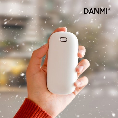 2023년 가성비 최고 단미조약돌 - 단미 조약돌 손난로 USB 충전식 휴대용 보조배터리 겸용 (화이트), 단품