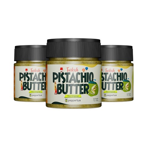 페퍼툭스 터키쉬 피스타치오 버터 스프레드 오리지널 3개입, 3개, 200g