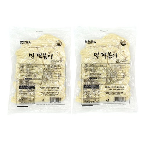 누들떡 - 쉽쿡 맛찬들 누들밀떡볶이1+1 후루륵떡, 1kg, 2개