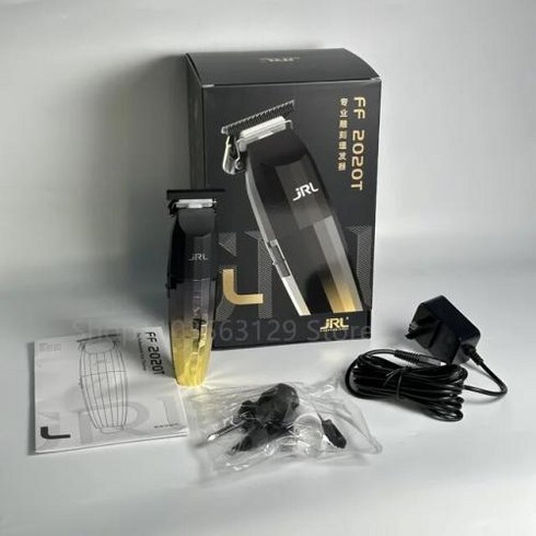 미용실바리깡 남자바리깡 JRL 남성용 전기 헤어 클리퍼 무선 이발 기계 커팅 도구용 이발기, 5) 2020T Gold - 미국 플러그