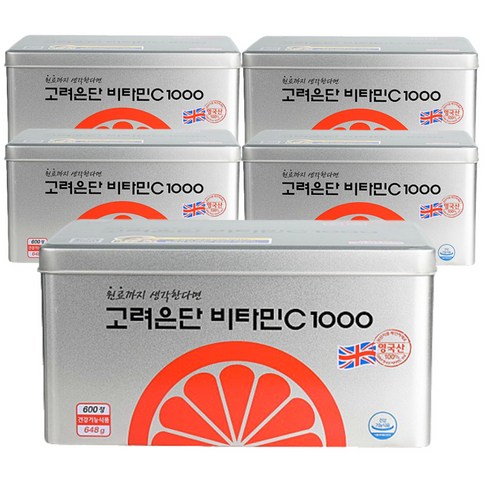 고려은단 비타민C 1000, 600정, 5개