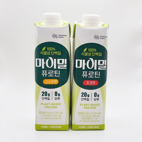 마이밀프로틴 - 대상웰라이프 마이밀 퓨로틴 250ml 초코맛 12개 + 고소한맛 12개, 24개