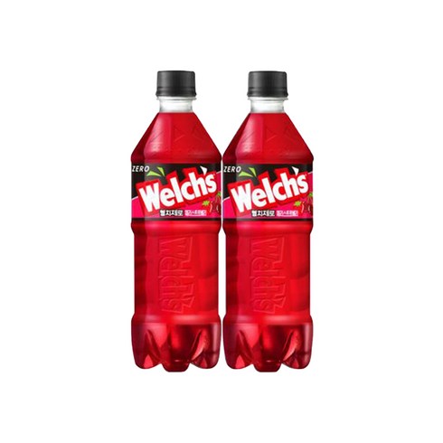 웰치스 제로 체리스트로베리, 24개, 600ml