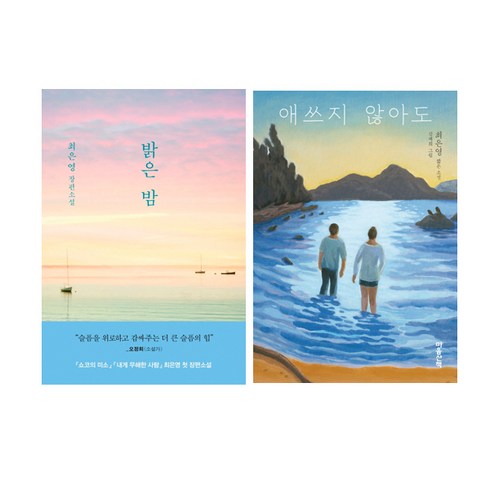 최은영 소설 2권세트 - 애쓰지 않아도 ＋ 밝은 밤