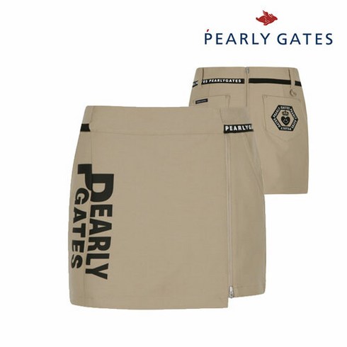 파리게이츠 골프 pearlygatesgolf여성 언발 지퍼 큐롯 스커트 P521A3PC363_BG, 002, BG, 1개