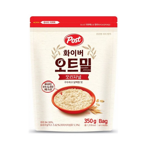 포스트 화이버 오트밀 오리지널 시리얼, 350g, 1개