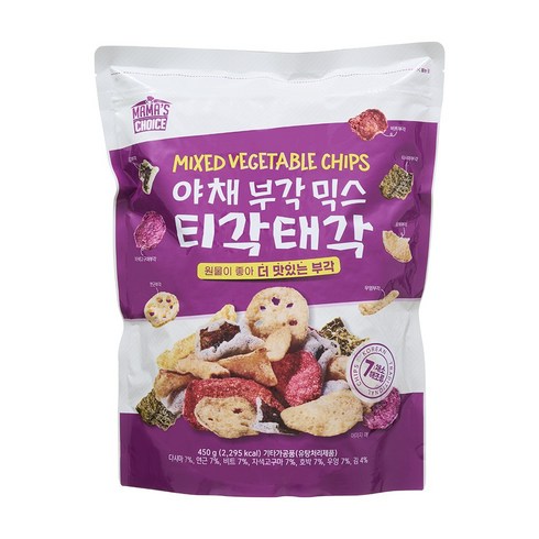 마마스초이스 야채부각믹스 티각태각 450g 코스트코, 1개