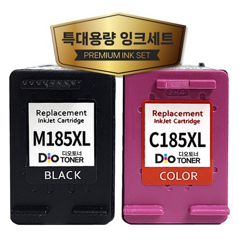 j1780w - 삼성 (800매 특대용량) INK-M185+C185 잉크세트 SL-J1680 J1683 J1685 J1780W J1780DW J1785W M185XL C185XL 디오토너, 1세트