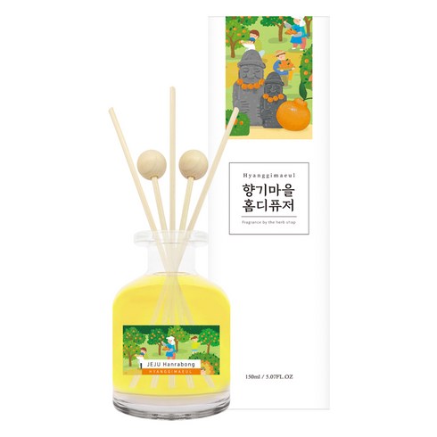 향기마을 실내용 디퓨저 150ml, 제주한라봉, 1개