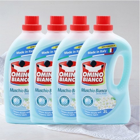 볼튼 오미노비앙코 네이처프레쉬 무스키오비앙코 화이트 머스크향 2L 6개 1박스, 2000ml, 4통
