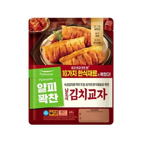 풀무원 얄피꽉찬교자 남도식김치 400g 2봉 엄마솜씨 국산 김치 반찬해결사 맛김치, 1개