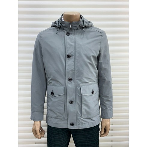 인디안웰메이드 남성 간절기 봄 라이너 단추포켓 후드 사파리 X S 1169