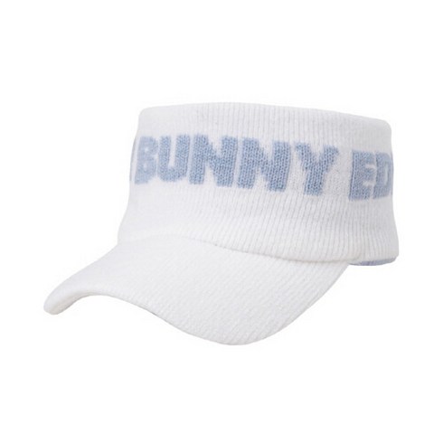 [마스터바니] KQF 421B4CP672_WH 화이트 여성 레터링 니트 썬바이저, WH_56, 사이즈:056, 1개