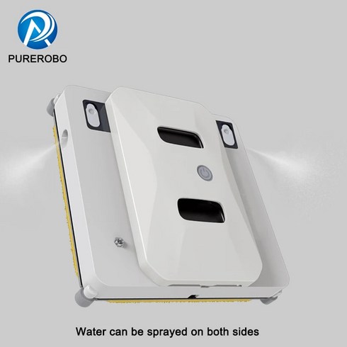 유리창로봇청소기 창문로봇청소기 Purerobo 스퀘어 초박형 창 청소 로봇 물 스프레이 기능 자동 세척 유리 거울 타일 클리너 스마트 앱 및 원격 제어, 10.W-S3 Robot - EU - 그렇습니다