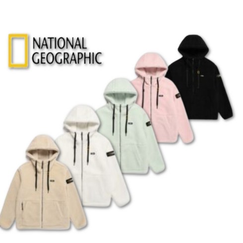 [내셔널지오그래픽 매장정품 *무료배송*] (정가:179.000원) 공용 코스토니 플리스 뽀글이 후드집업 5종 택1