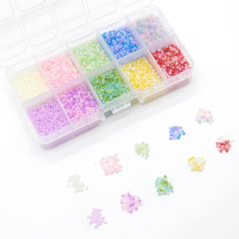 2024년 가성비 최고 미유키사각비즈 - 시드비즈 공예재료 세트 DIY 믹스 사각 키트 2mm 3mm 꽃반지 팔찌 만들기, 파스텔(유광)