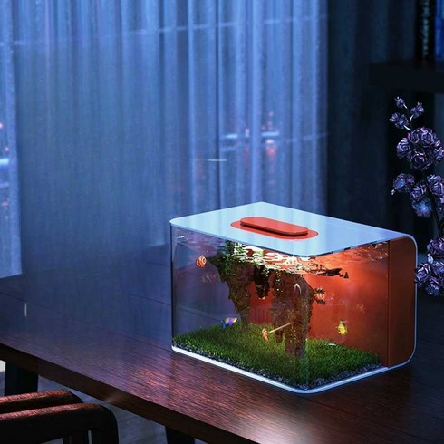 고양이아쿠아리움 수족관 물멍 캣플릭스 고양이어항, 상세 페이지 참고, 소형 C2 (30x22x19cm)