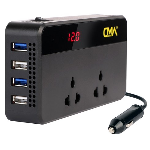 카모아 200W QC3.0 스마트 파워 차량용 인버터(CMA-2254) 컨버터, 1개