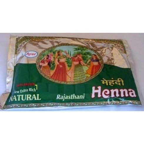 Ayur Rajasthani Henna (Mehndhi) Powder (200gm X Pack of 2) 미국 357735, 2개