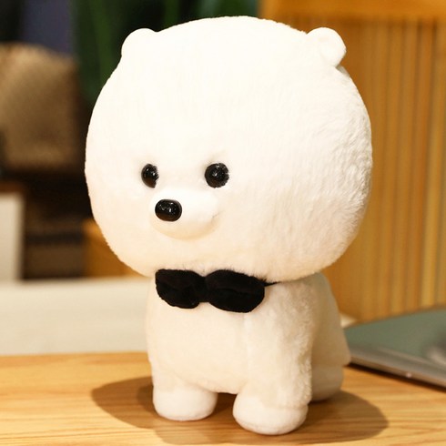 개곰 강아지 곰돌이 인형 곰댕이인형 소형 중형 아지, 하얀색23cm 플래그쉽 퀄리티 다운 코튼