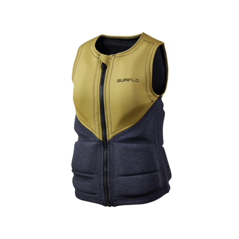 서플로 - [서플로] 남성 ARMOR IMPACT Vest Gold - 수상 스포츠 라이프 자켓 안전 구명조끼, M