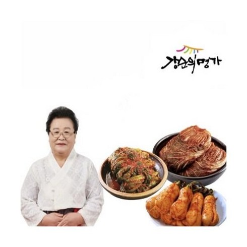 [TV상품][강순의명가] 포기7kg+여수돌산갓김치2kg+총각1kg 총 10kg