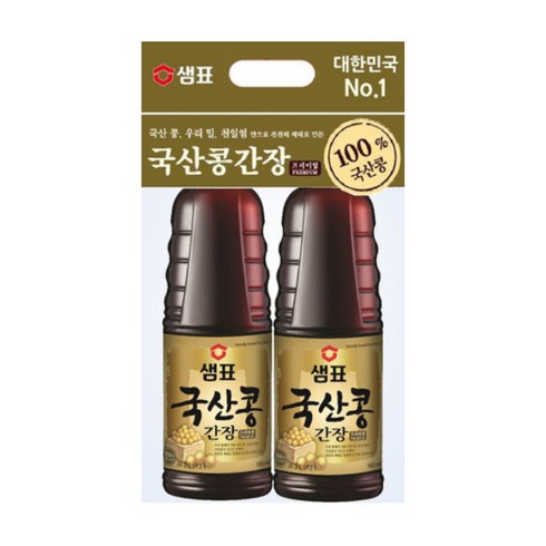 샘표국산콩양조간장 - 샘표 국산콩 양조간장, 860ml, 2개