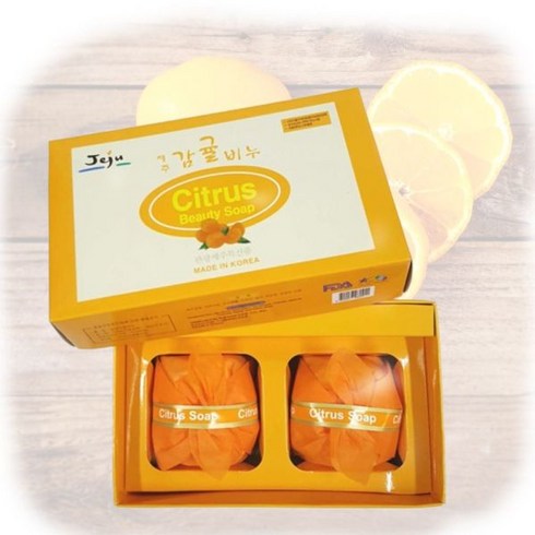 다산 감귤비누 세트 100g X 2개제주비누제주비누세트제주특산물명절선물세안비누세수비누비누세트