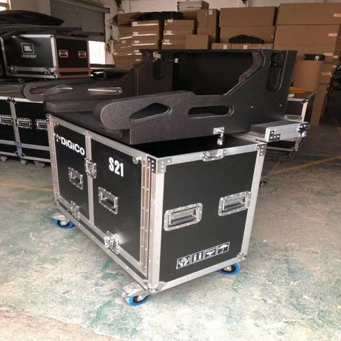 Digico 혼합 콘솔 항공 케이스 유압 캐비닛 올인원 충격 방지 및 방수 데스크탑 운송 포함 S21, 한개옵션0