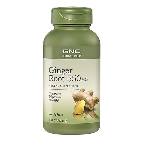 ginger:banglecry/rhsm - GNC 허벌 플러스 진저 루트 550mg 캡슐, 100정, 1개