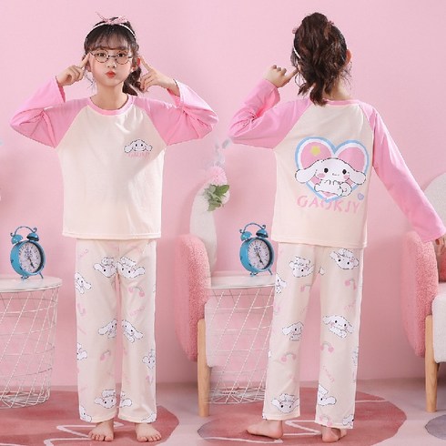 산리오 초등학생 어린이 유아 긴팔 파자마세트