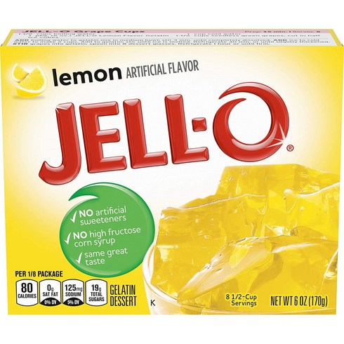 젤로 - Jello 젤라틴 레몬, 170g, 1개