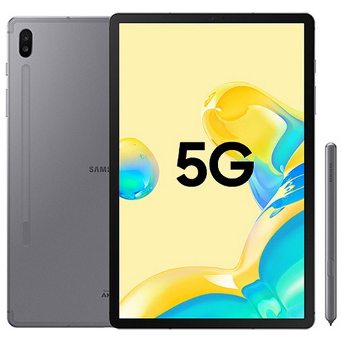 [미개봉 새제품] 삼성전자 갤럭시탭S6 5G+WiFi 128GB SM-T866, 마운틴 그레이, 상세페이지 참조