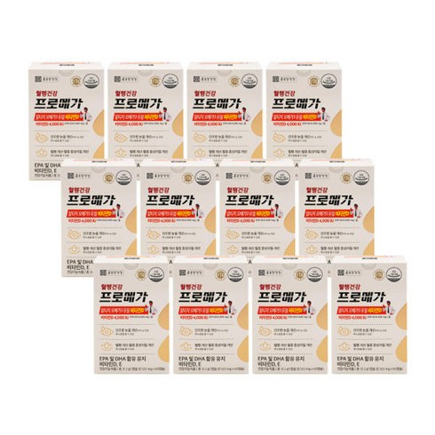 종근당건강 프로메가 알티지 오메가3 듀얼 비타민D 520mg x 60캡슐 12통 N716509