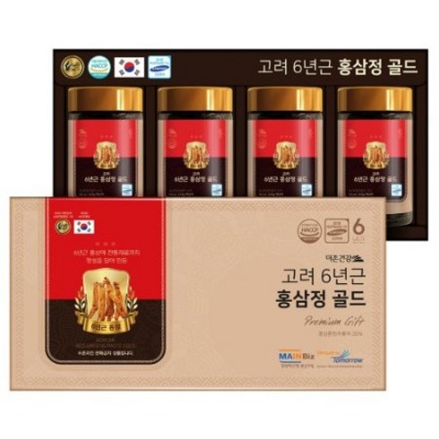 2023년 가성비 최고 더존건강 홍삼정골드 - [HACCP인증] 더존건강 고려 6년근 홍삼정 골드 240g x 4병 x 1박스 선물추천 추석선물 부모님선물, 홍삼정 골드 240g 4병 1박스