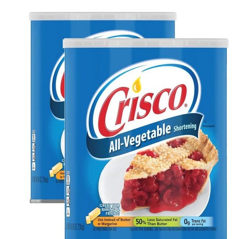 쇼트닝제과용 - Crisco 크리스코 베지터블 쇼트닝 2.72kg x2팩 All Vegetable Shortening, 2개