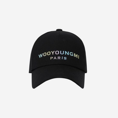 2023년 가성비 최고 우영미 - 우영미 렌티큘러 엠브로이드 볼캡 블랙 - 23SS WOOYOUNGMI Lenticular Embroidered Ball Cap Black