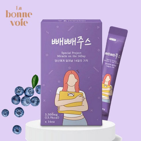 빼빼주스 14일의기적 몸신 내돈내산 라본브아 블루베리맛 1박스, 49g, 1개