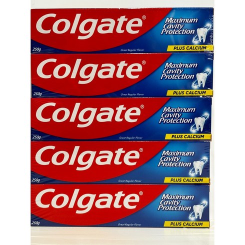 COLGATE 콜게이트 그레이트 레귤러 치약 250g x 5개 코스트코