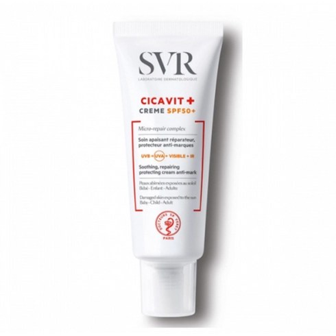 SVR 비트+SPF50 선 크림 40ml (자극으로 약해진 피부), 1개