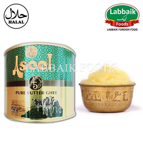 ASEEL Pure Ghee (Butter) 400g 퓨어 버터 기히, 400ml, 1개