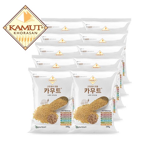 고대곡물 이집트 호라산 카무트 쌀 밀 (500gX10봉), 10개