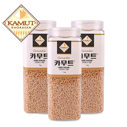 고대곡물 카무트 호라산밀 1kgx3개 (용기), 1kg, 3개