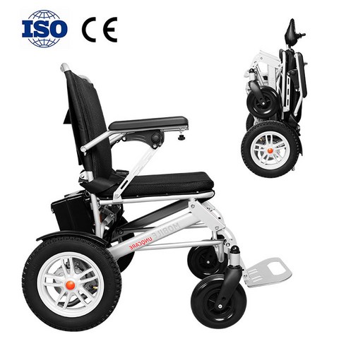 휴대용 접이식 경량 전동 휠체어 저렴한 가격 전기 휠체어, 1개