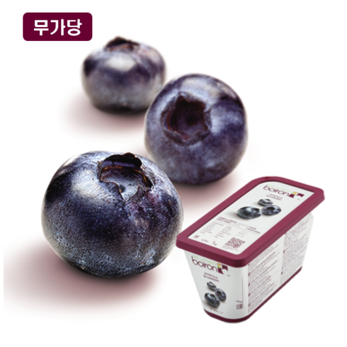 블루베리퓨레 - 브아롱 블루베리냉동퓨레 1KG, 1개