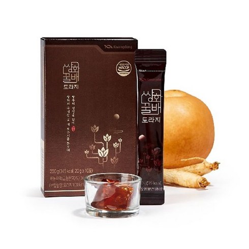 광동생활건강 광동 쌍화 꿀배도라지 20g 10포 12박스(120포), 단일옵션, 12개