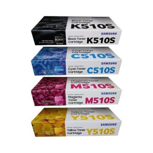 삼성전자 컬러 레이저프린터 정품토너 4종 세트 CLT-P510C, CMYK 삼성정품 4색 (박스없음), 1개