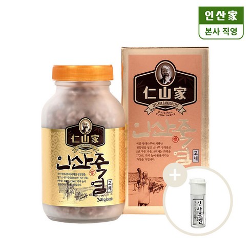 인산죽염 - [정품] 인산가 인산죽염 자죽염 고체 (자색죽염 알갱이), 240g, 1개