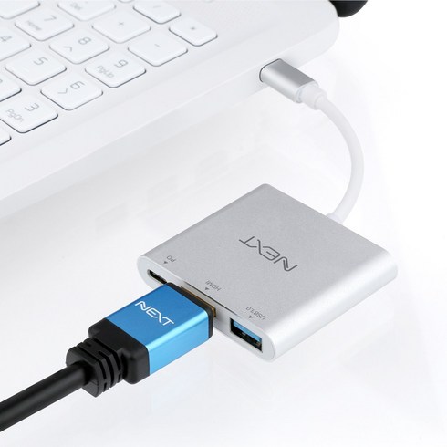 넥스트유 NEXT-411TCH Type-C to HDMI USB3.0 PD 어댑터