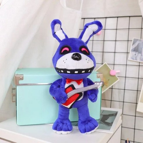 Five Night at Freddy Fnaf 봉제 장난감 게임 인형 18 cm 보니 베어 폭시 애니 프레디, 25cm, Guitar Dog